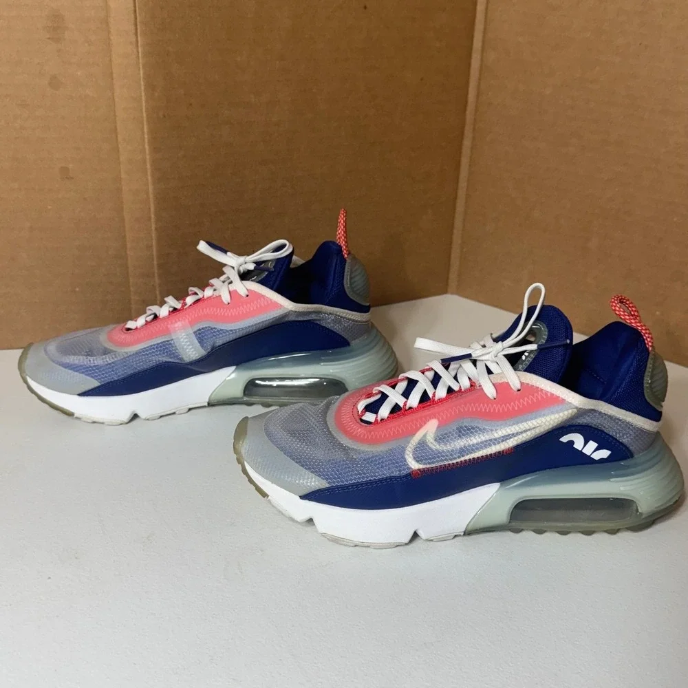 Nike Air Max 2090‎ Sneakers Mens Size 7.5 Blue Pink Running Shoes